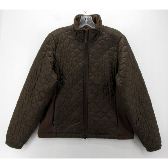 LL Bean Jacket Medium Puffer Quilted Coat Insulated Outdoor Zip Up - Picture 1 of 11